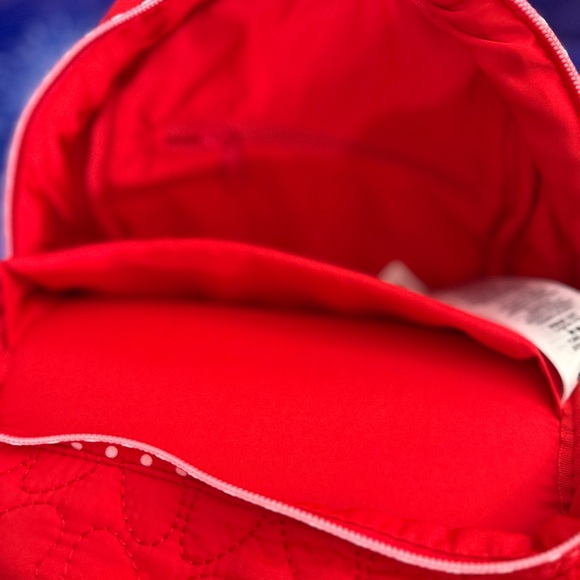 Disney World Disney Parks  Quilted Minnie Mouse women’s  Mini Backpack red white - Picture 6 of 8